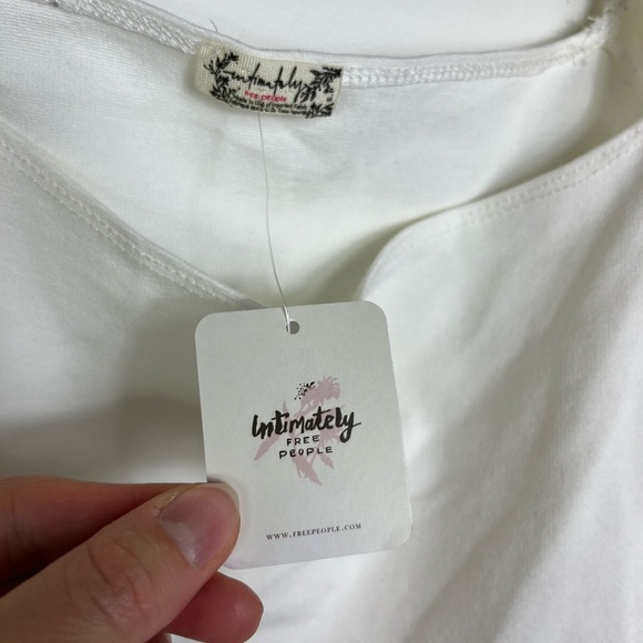 NWT Free People Puff Sleeve Ivory Top Intimately S Romantic Balletcore - Picture 9 of 12